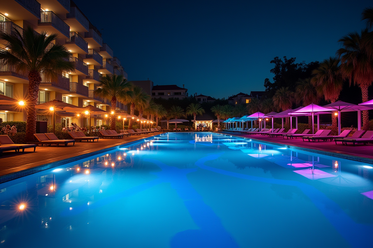 lumières piscine