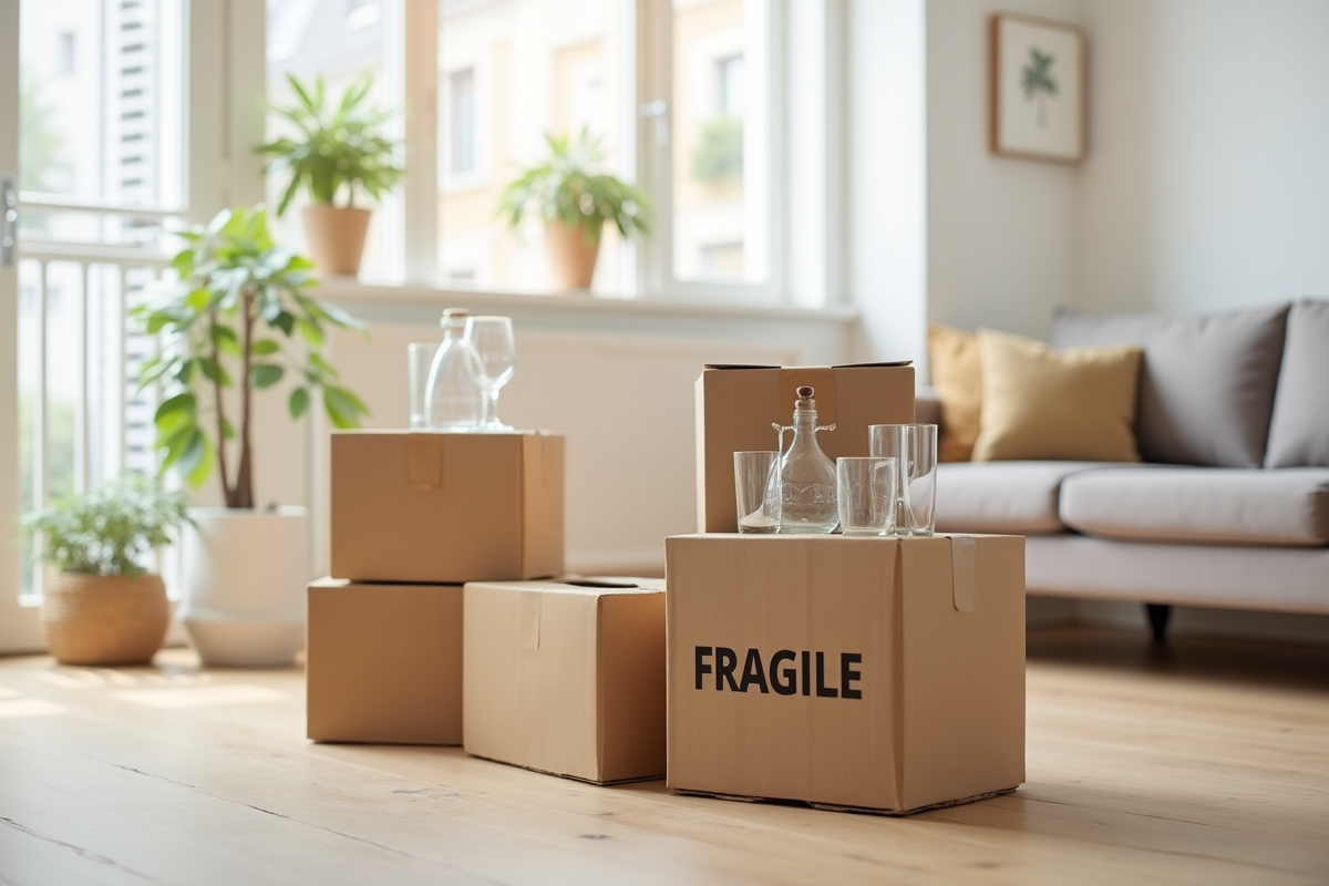 verres déménagement