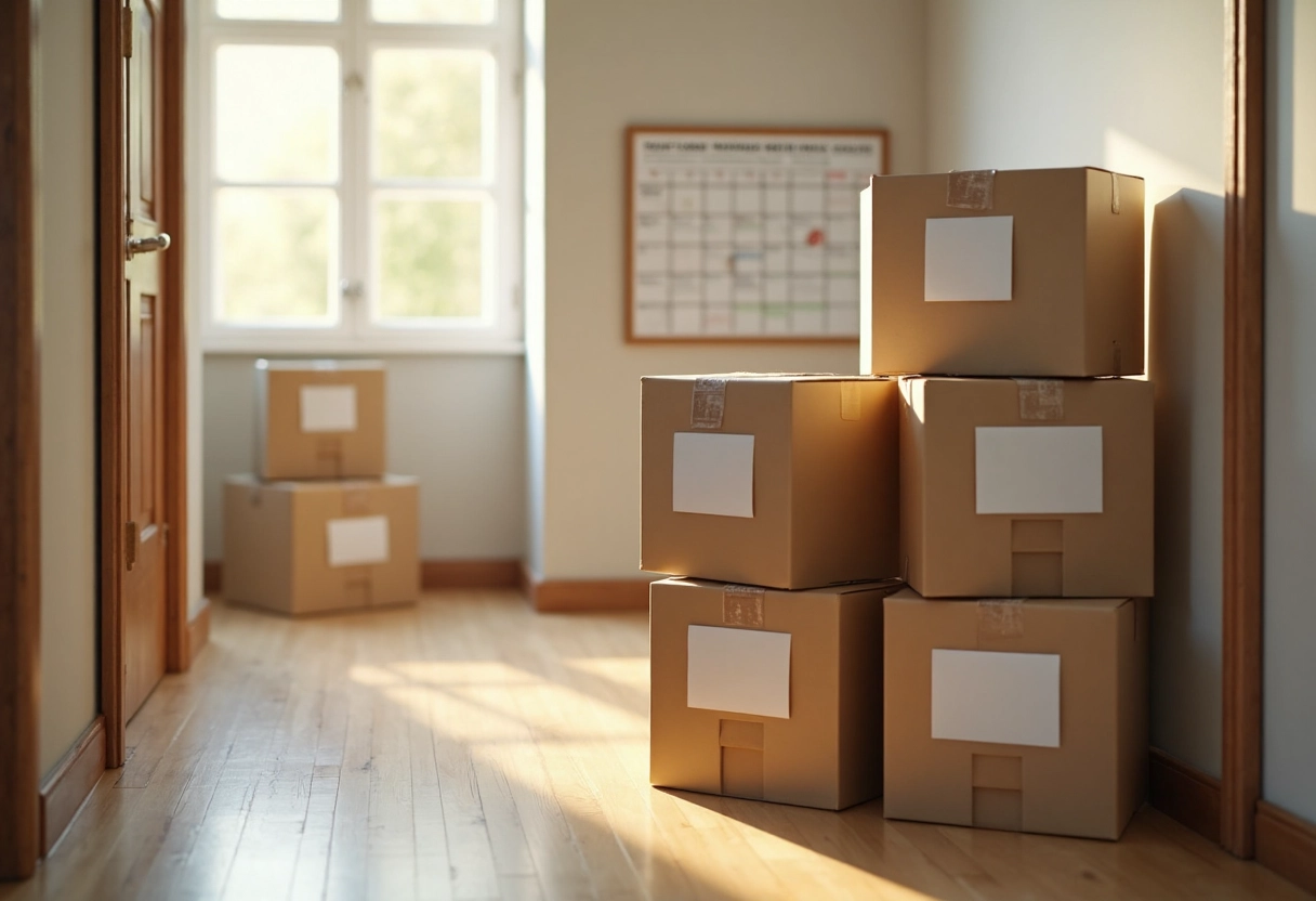 déménagement cartons